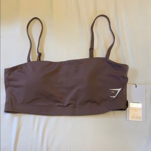 NWT Gymshark Rose Taupe Bandeau